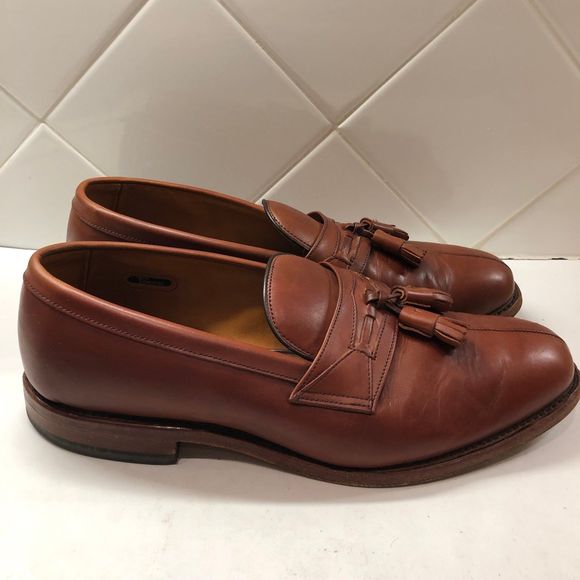Allen Edmonds Harrington Men’s Size 10 D Split Toe Dress Loafers (Brown) - Picture 1 of 9